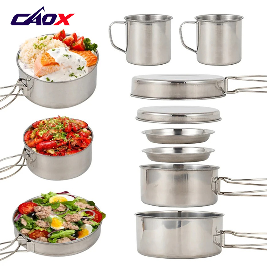 Camping Cooking Set Large - Conjunto de Utensílios de Camping CAOX