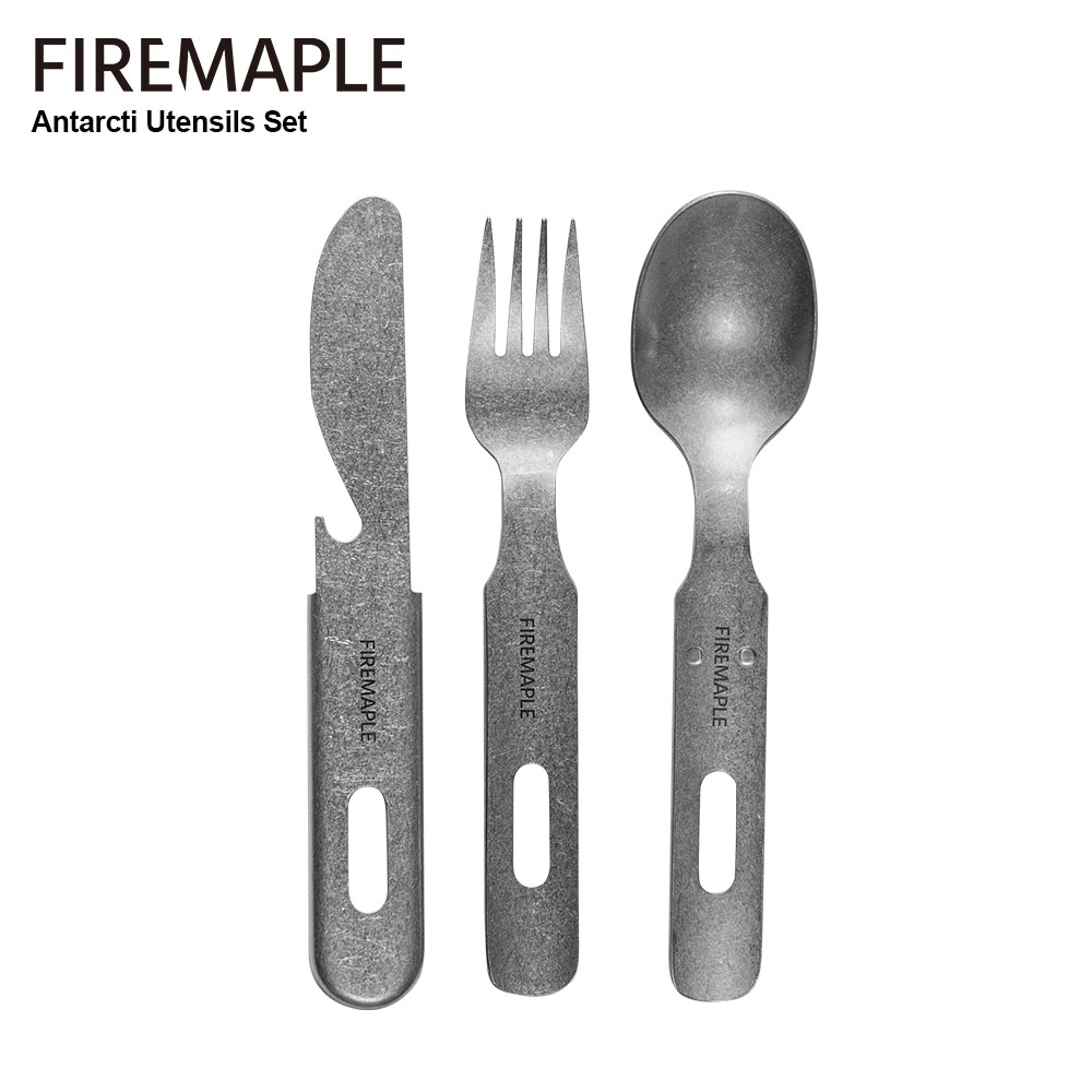 Camping Cooking And Eating Set - 304 aço inoxidável Camping talheres, 3in