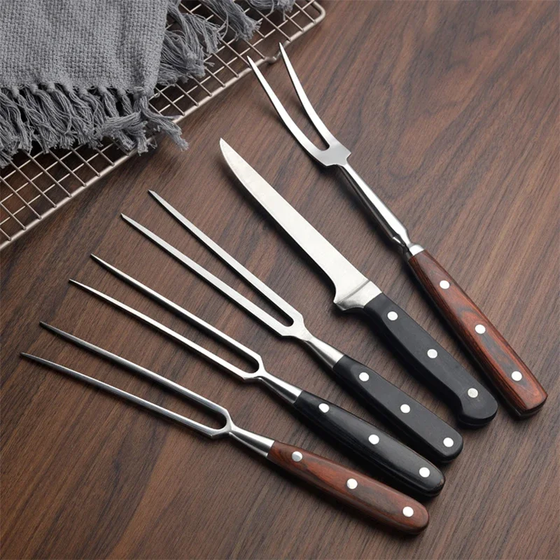 Camping Cooking Candle - Garfo de churrasco carne grill ferramentas