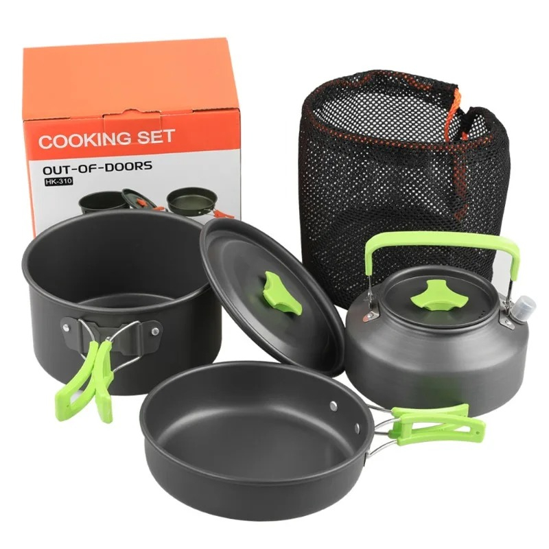 Camping Cooking Kettle - Conjunto de Cozinha para Camping, Utensílios