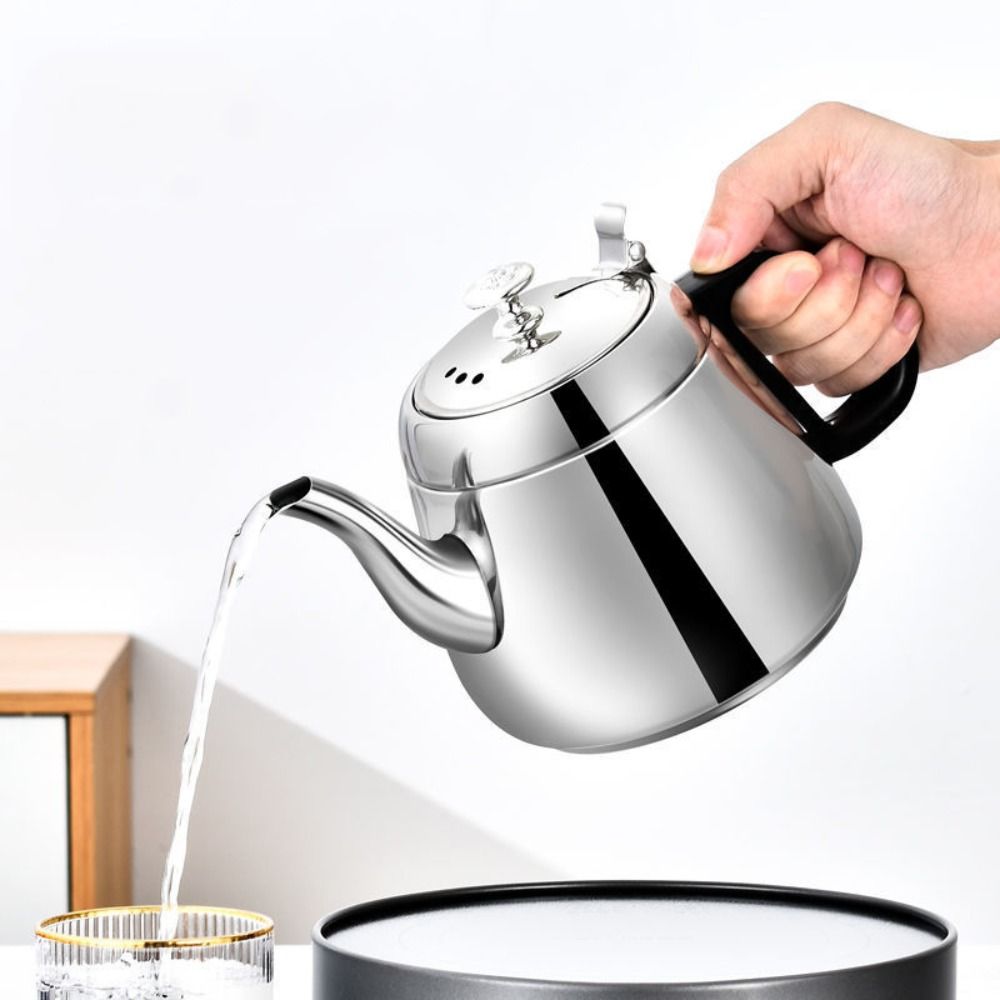 Camping Cooking Kettle - Chaleira de Aço Inoxidável com Filtro,