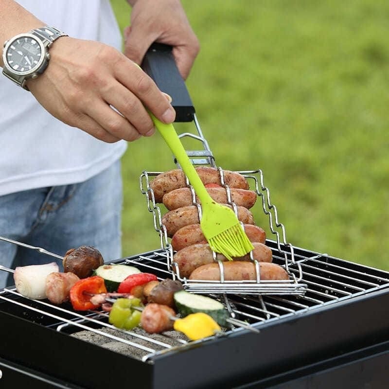 Cooking Outdoor Camping - Grelha portátil para churrasco, acampamento, compacto,
