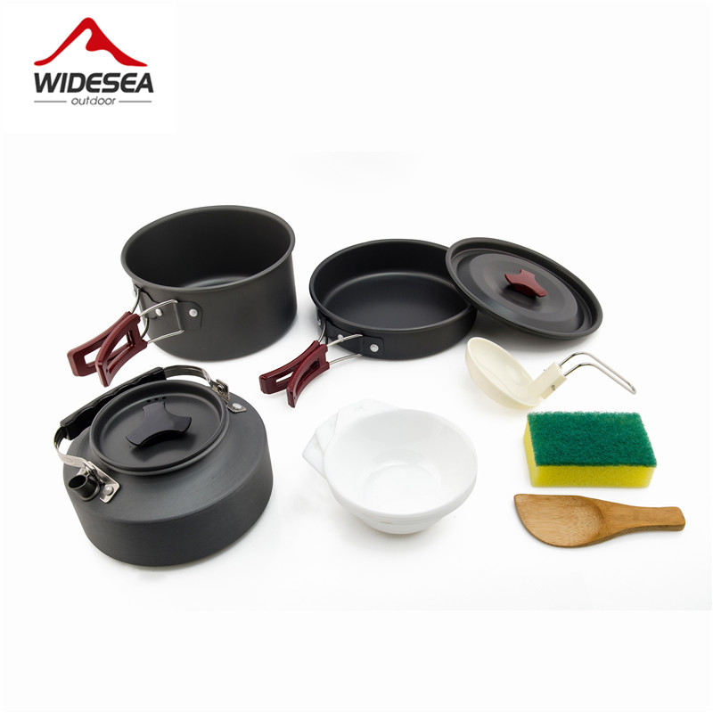 Camping Cooking Set Large - Widesea conjunto de panelas de acampamento