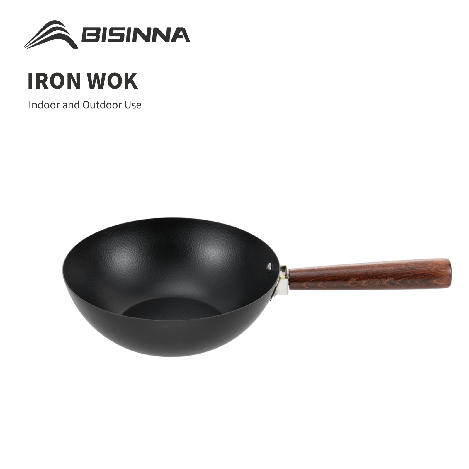 Camping Cooking Candle - Wok de Ferro BISINNA 24cm, Panela