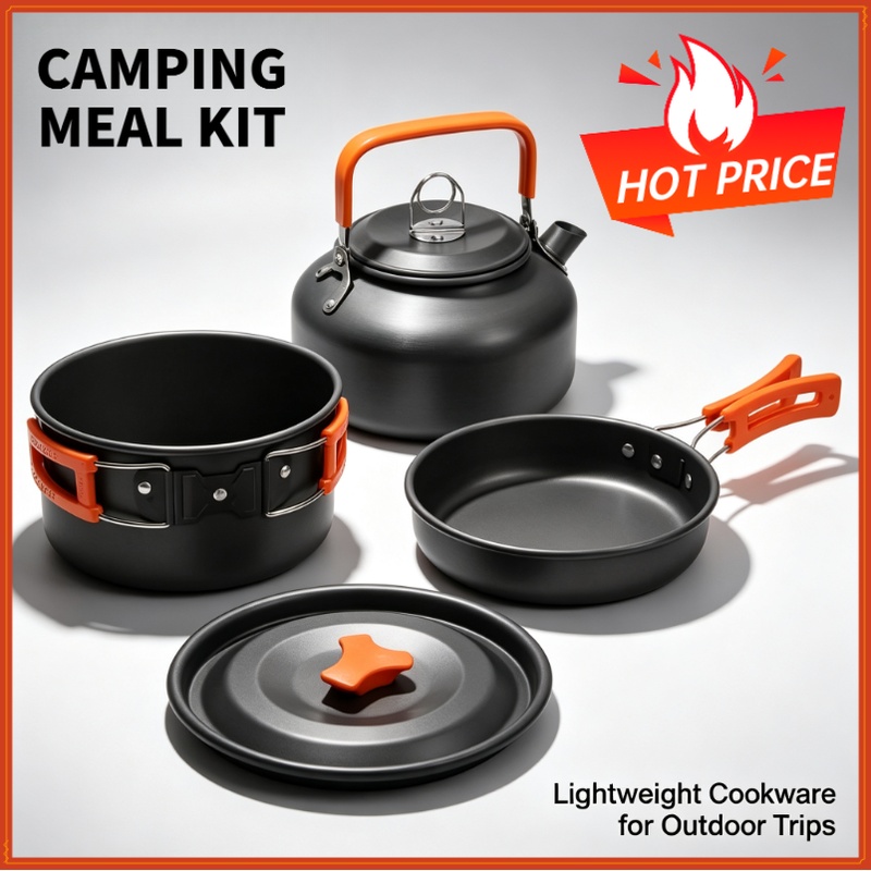 Camping Cooking Candle - Conjunto de utensílios de cozinha para