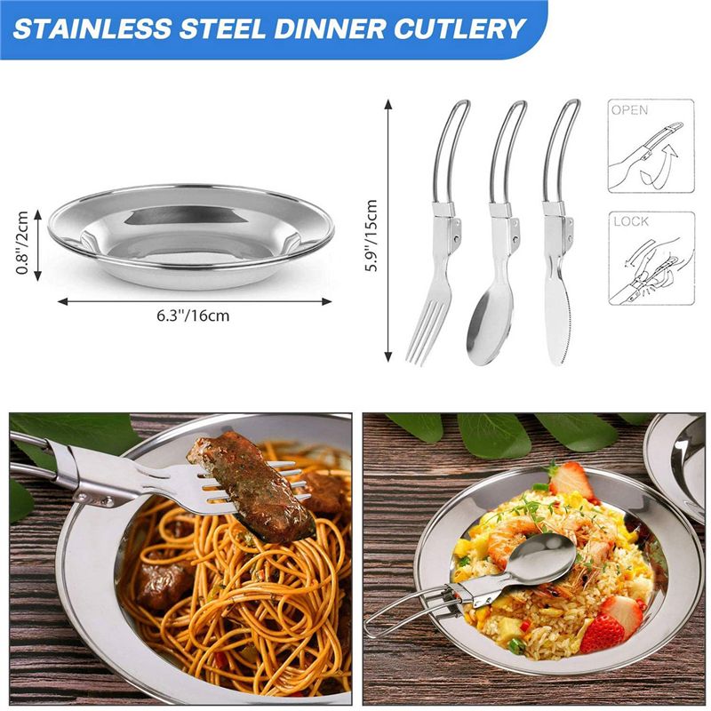 【Compradores】 Panelas de acamp - Camping Outdoor Cooking Set avaliação e preço
