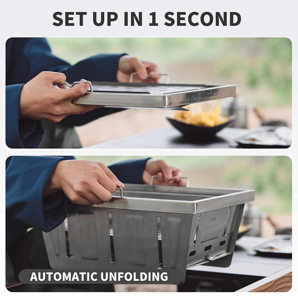 Naturehike acampamento grelha  - Camping Cooking Cupboard avaliação e preço