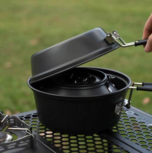 Conjunto de panelas de acampam - Camping Cooking Kettle avaliação e preço