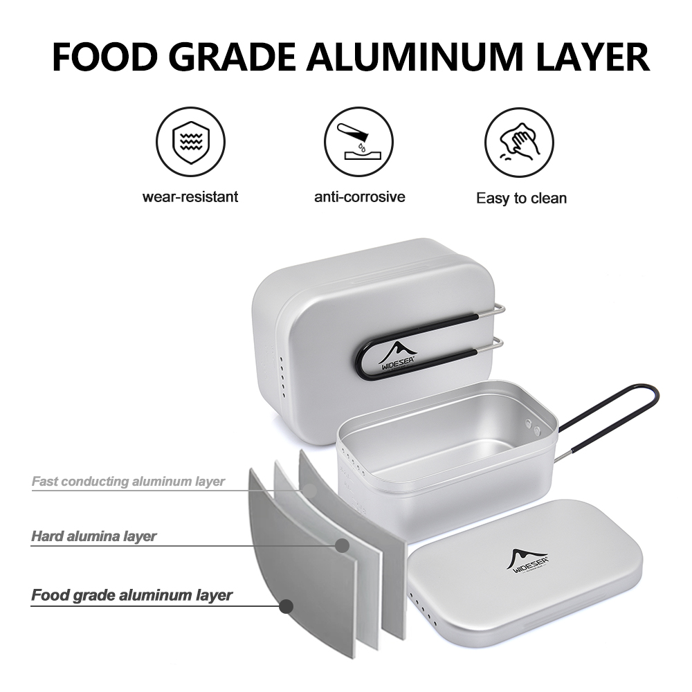 Lancheira de alumínio puro com - Camping Cooking Candle avaliação e preço
