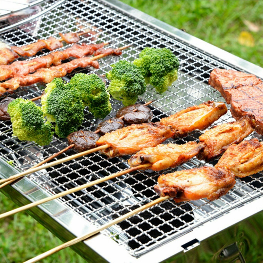 1 pçs/2 pçs 50*38cm churrasque - Camping Cooking Vegetables avaliação e preço