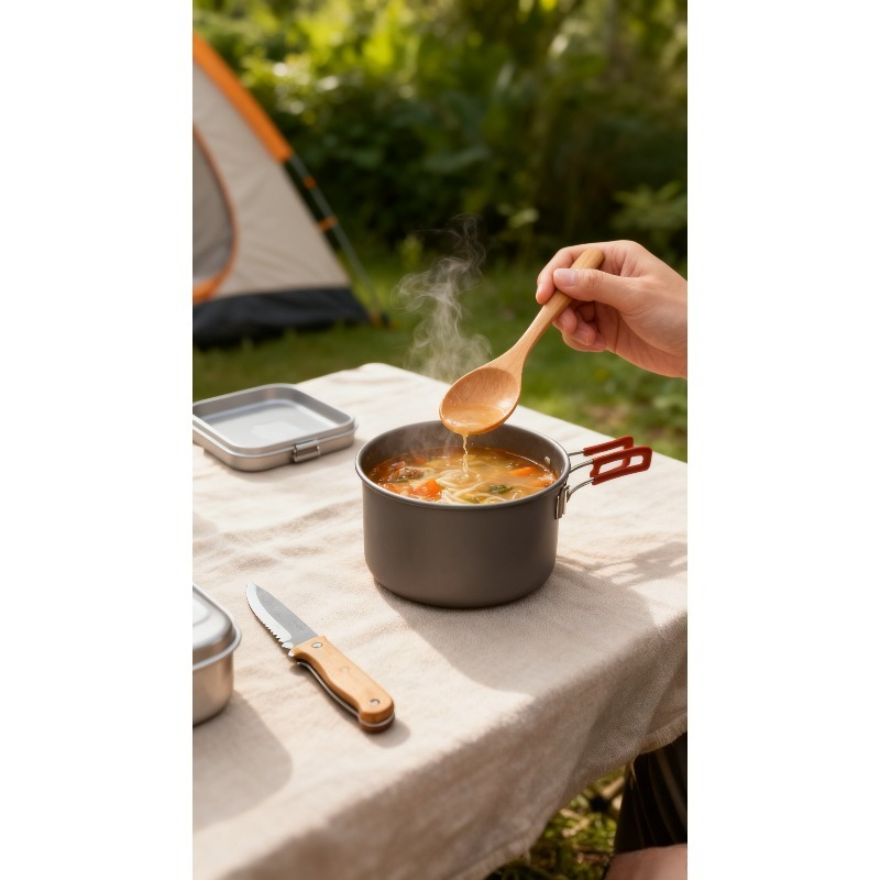Colher de madeira japonesa par - Japanese Camping Cooking avaliação e preço