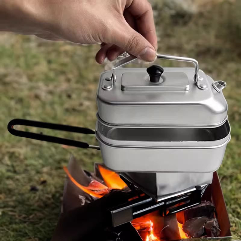 Ultraleve Portátil Picnic Chal - Camping Cooking Kettle avaliação e preço