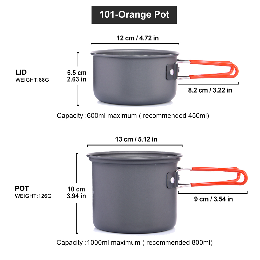 Conjunto de talheres de acampa - Camping Cooking And Eating Set avaliação e preço