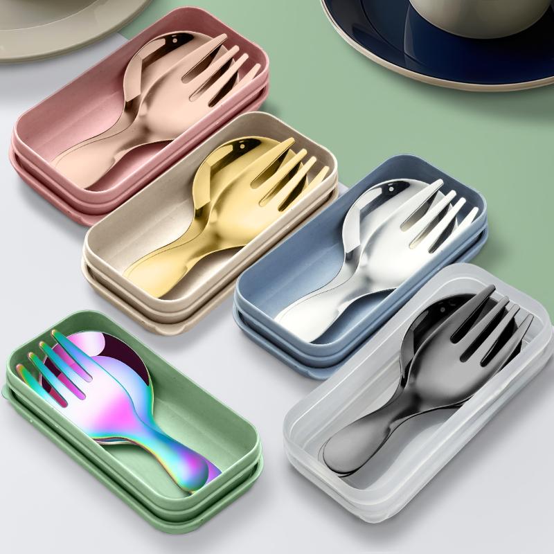 Colher portátil de aço inoxidá - Camping Cooking And Eating Set avaliação e preço