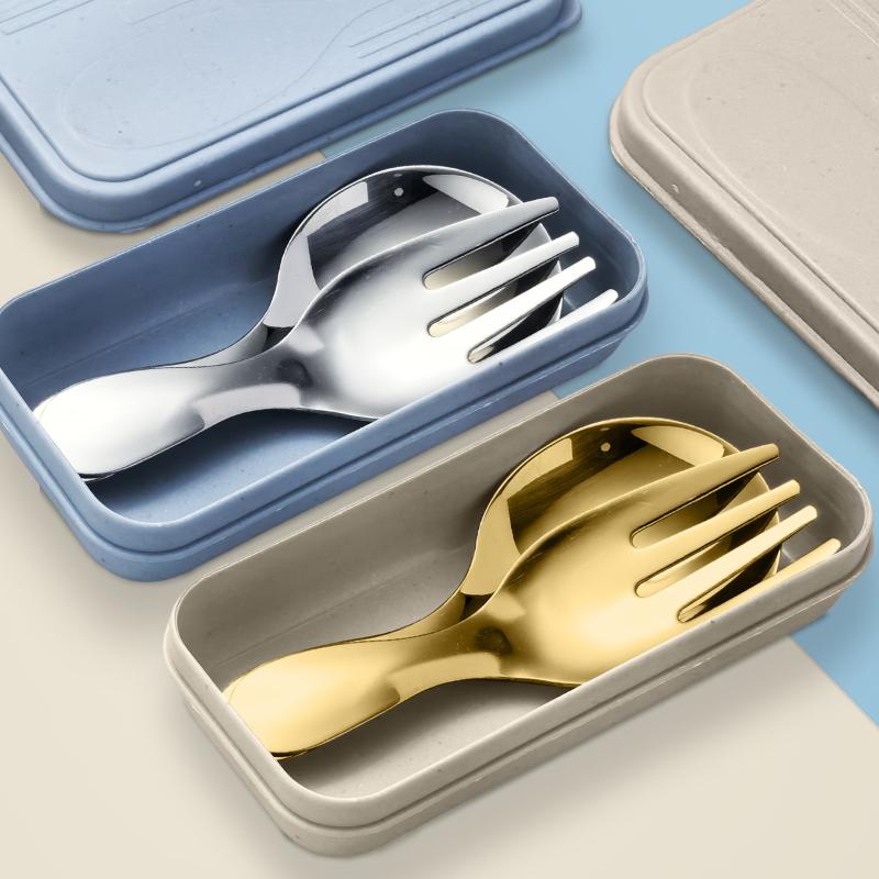 Colher portátil de aço inoxidá - Camping Cooking And Eating Set avaliação e preço