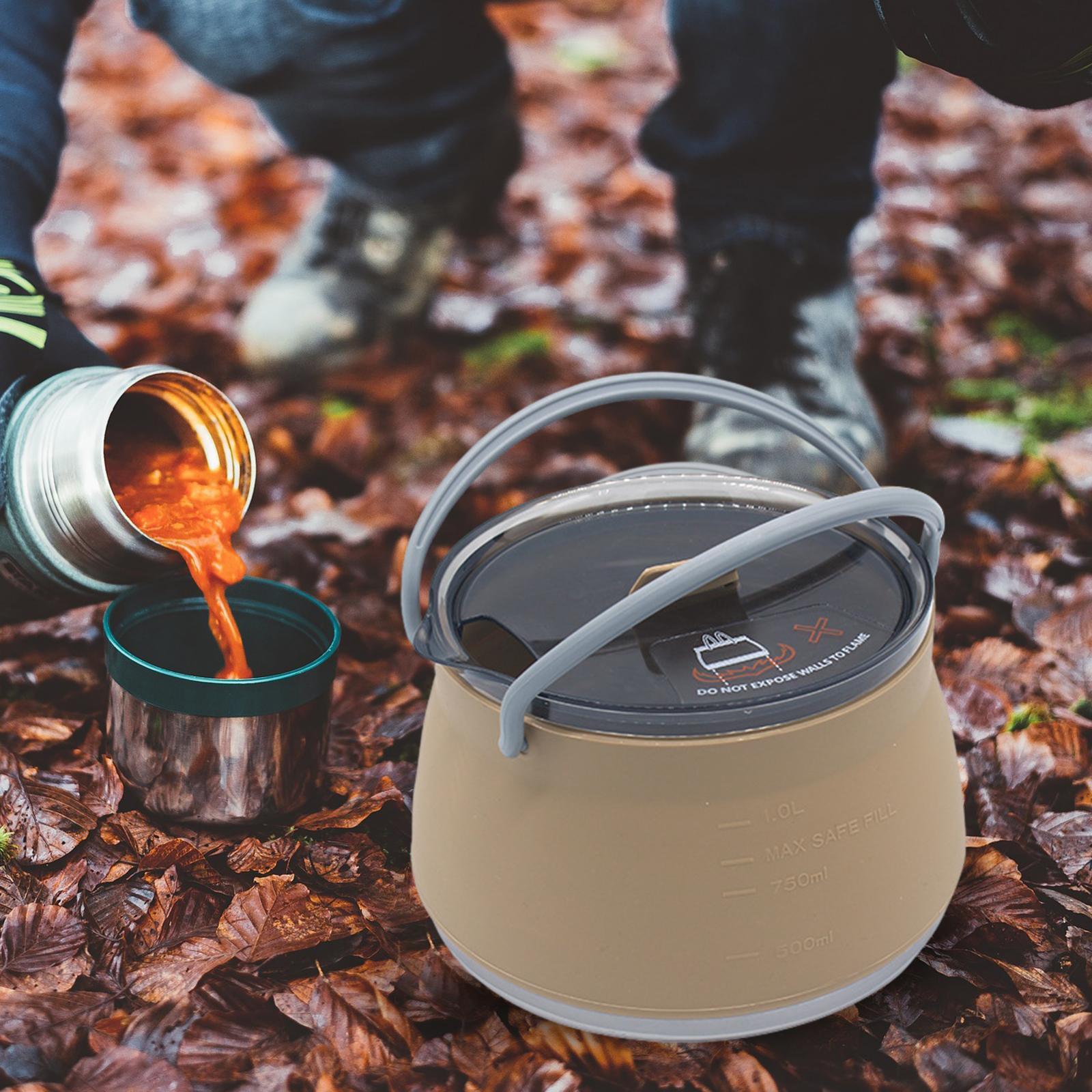 Panela de Cozimento de Silicon - Camping Cooking Kettle avaliação e preço