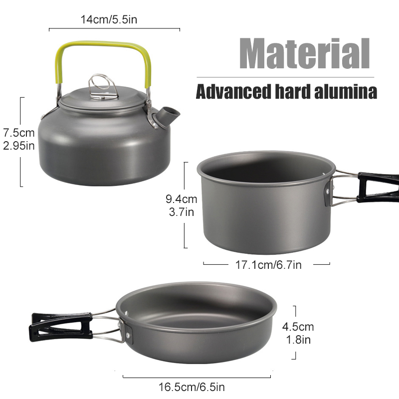 Westtune kit de panelas de aca - Camping Outdoor Cooking Set avaliação e preço
