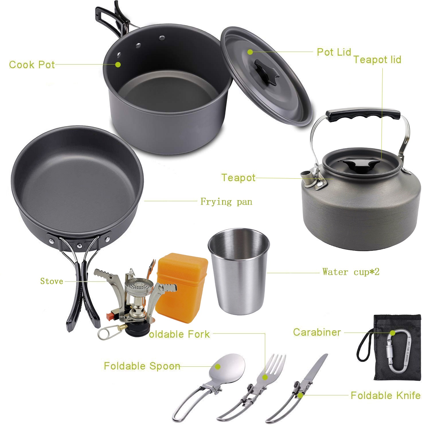 Conjunto de cozinha para acamp - Camping Cooking Vegetables avaliação e preço