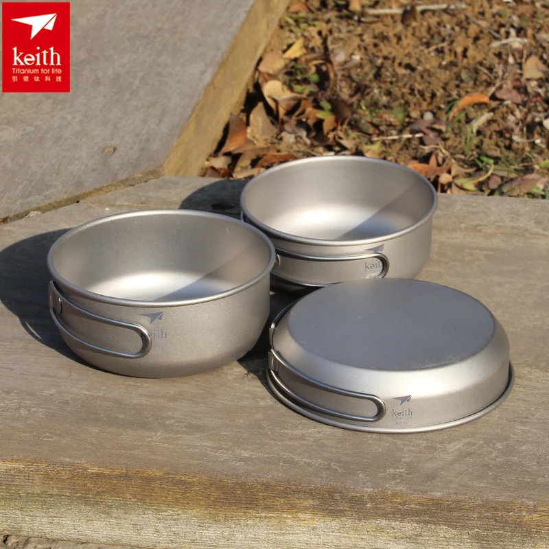 Keith-Titanium Cookware Set co - Camping Outdoor Cooking Set avaliação e preço
