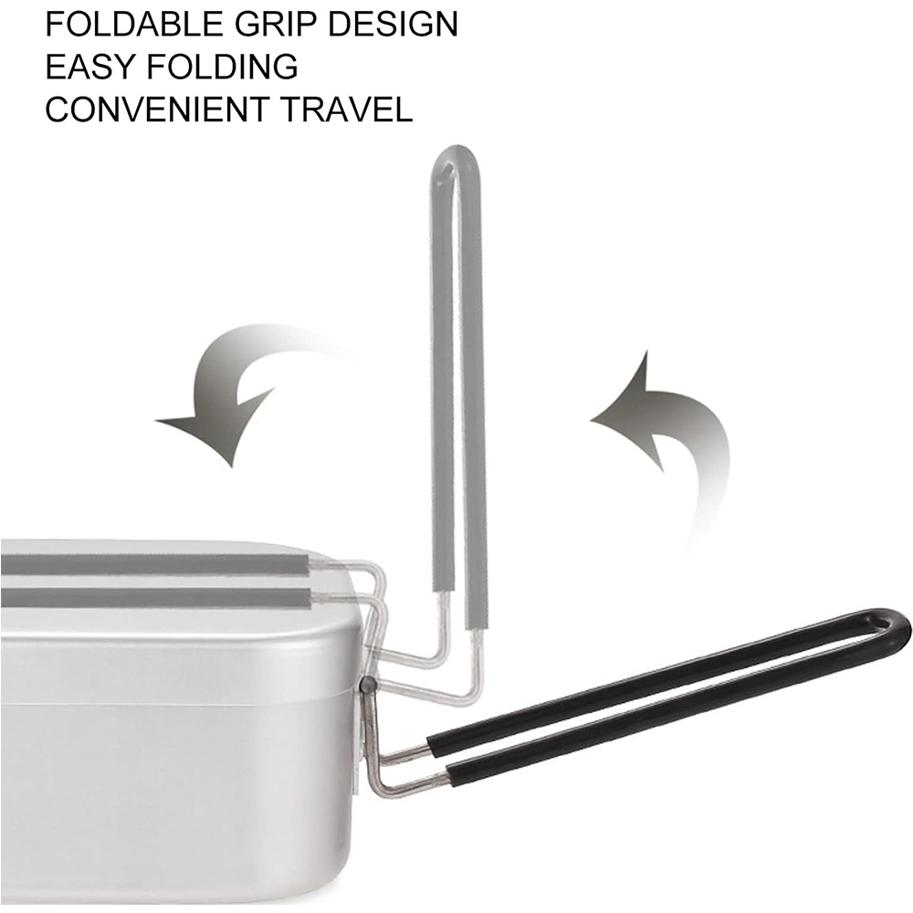Lancheiras de alumínio 800ml,  - Camping Outdoor Cooking Set avaliação e preço