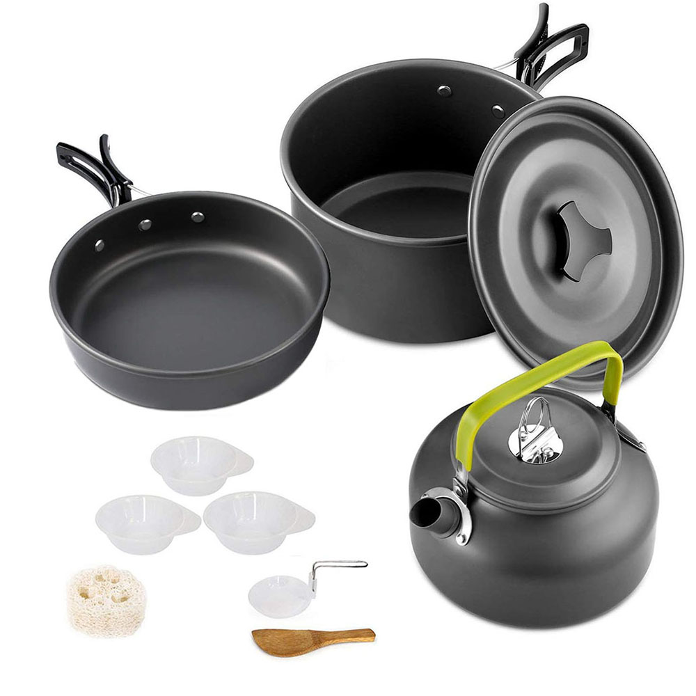 Conjunto de panelas antiaderen - Camping Cooking Set Large avaliação e preço