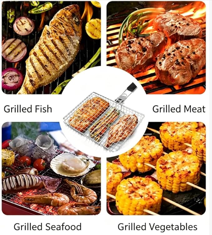 Cesta de Grelhar Grande Portát - Camping Cooking Vegetables avaliação e preço