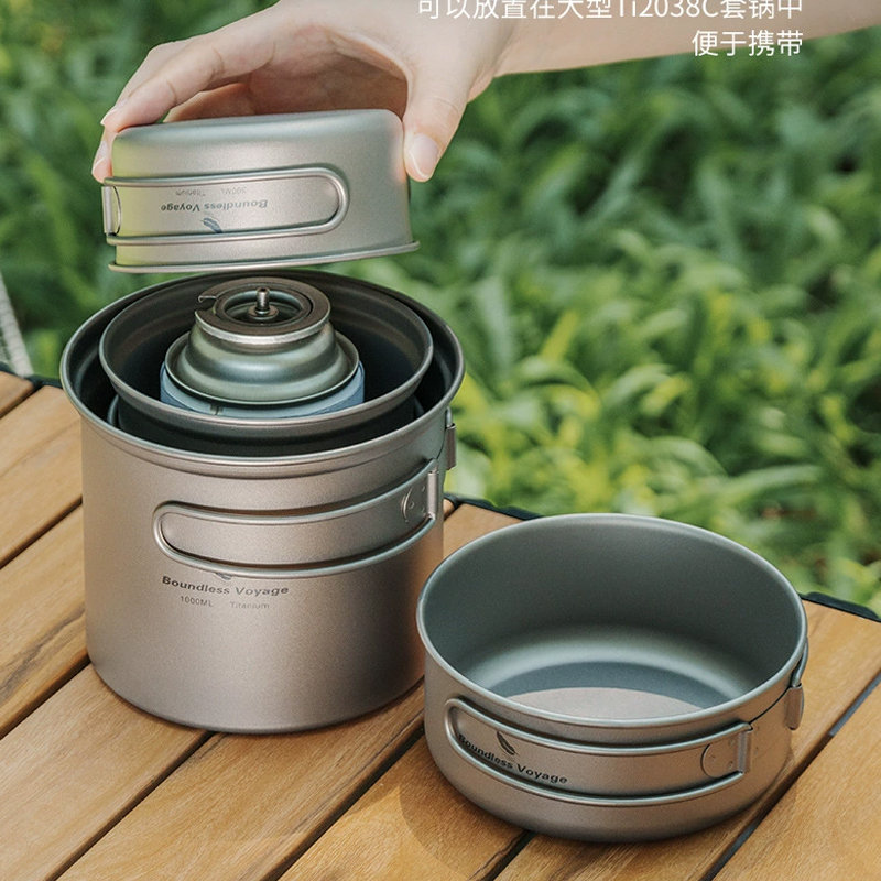 Conjunto de Panela Dobrável de - Camping Outdoor Cooking Set avaliação e preço