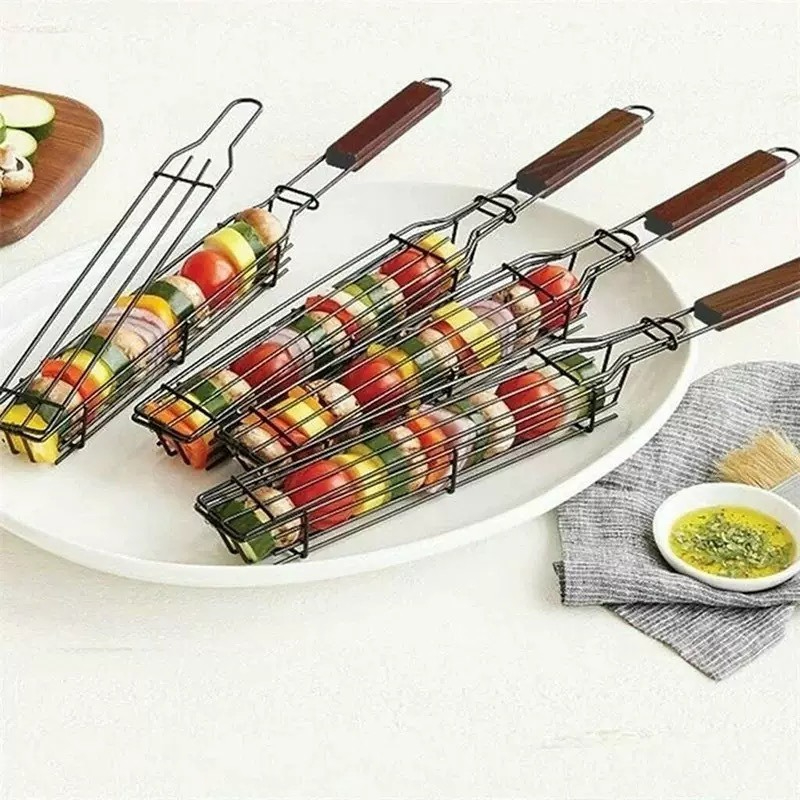 Cesta para Churrasco Portátil, - Camping Cooking Vegetables avaliação e preço