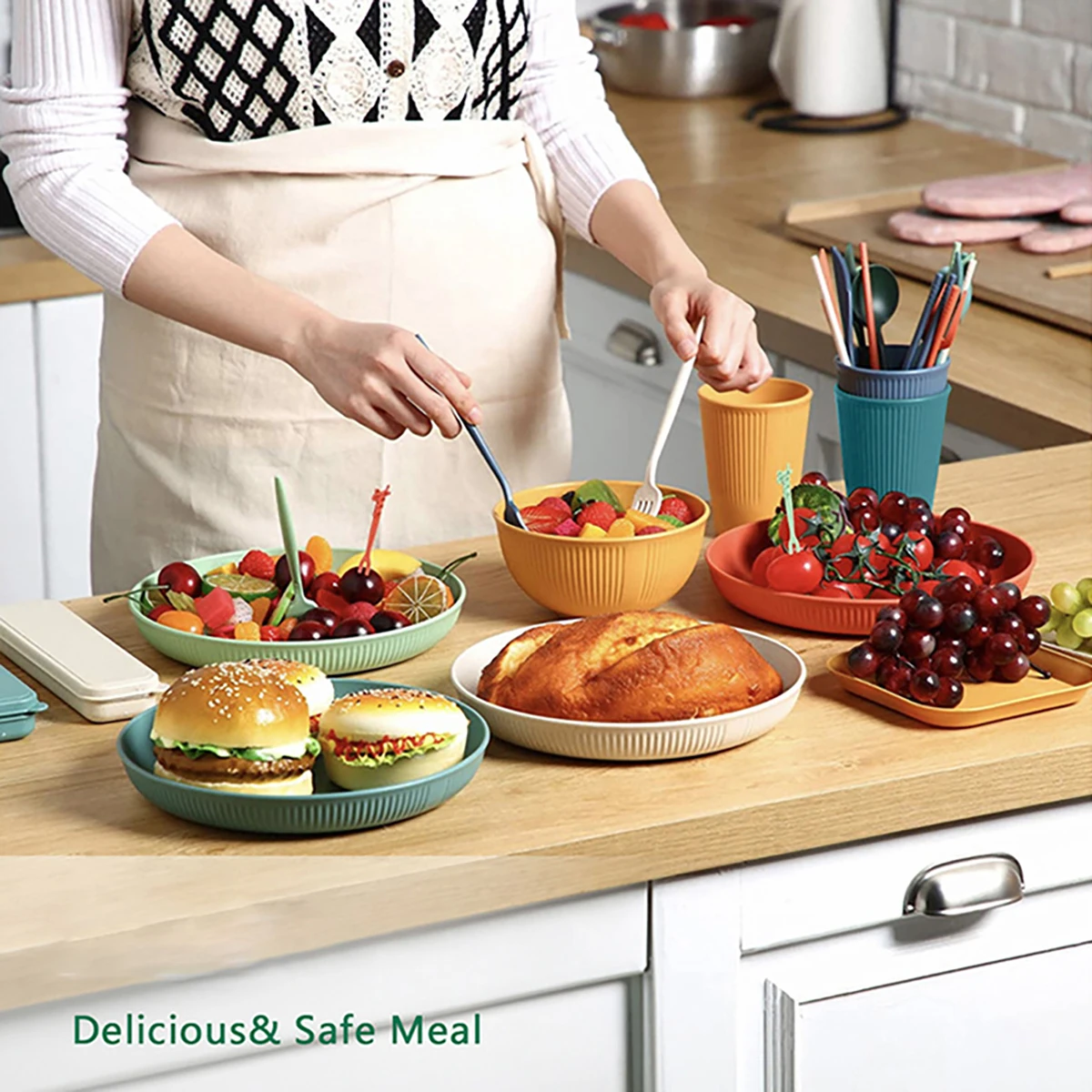16 pçs conjuntos de talheres d - Camping Cooking And Eating Set avaliação e preço