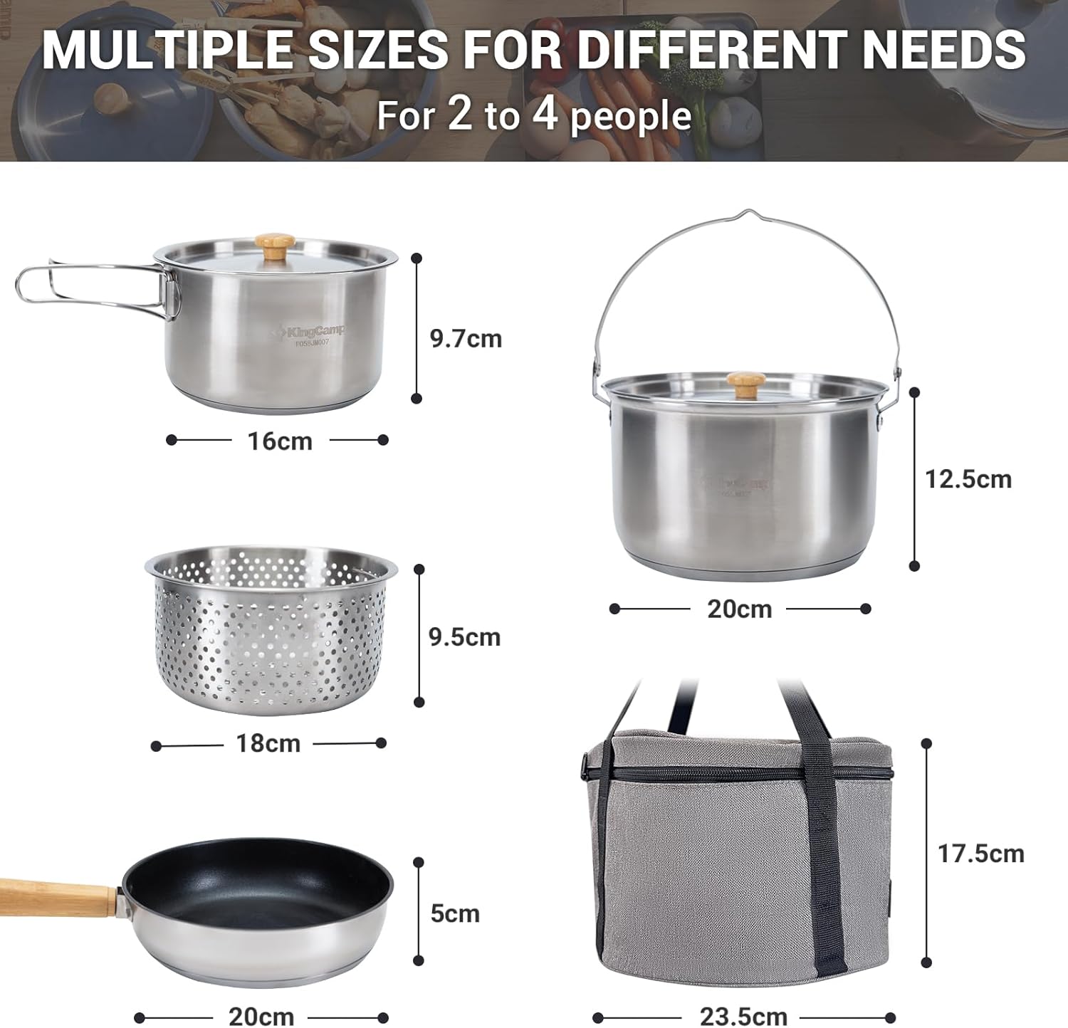Conjunto de Utensílios de Cozi - Camping Cooking Kettle avaliação e preço