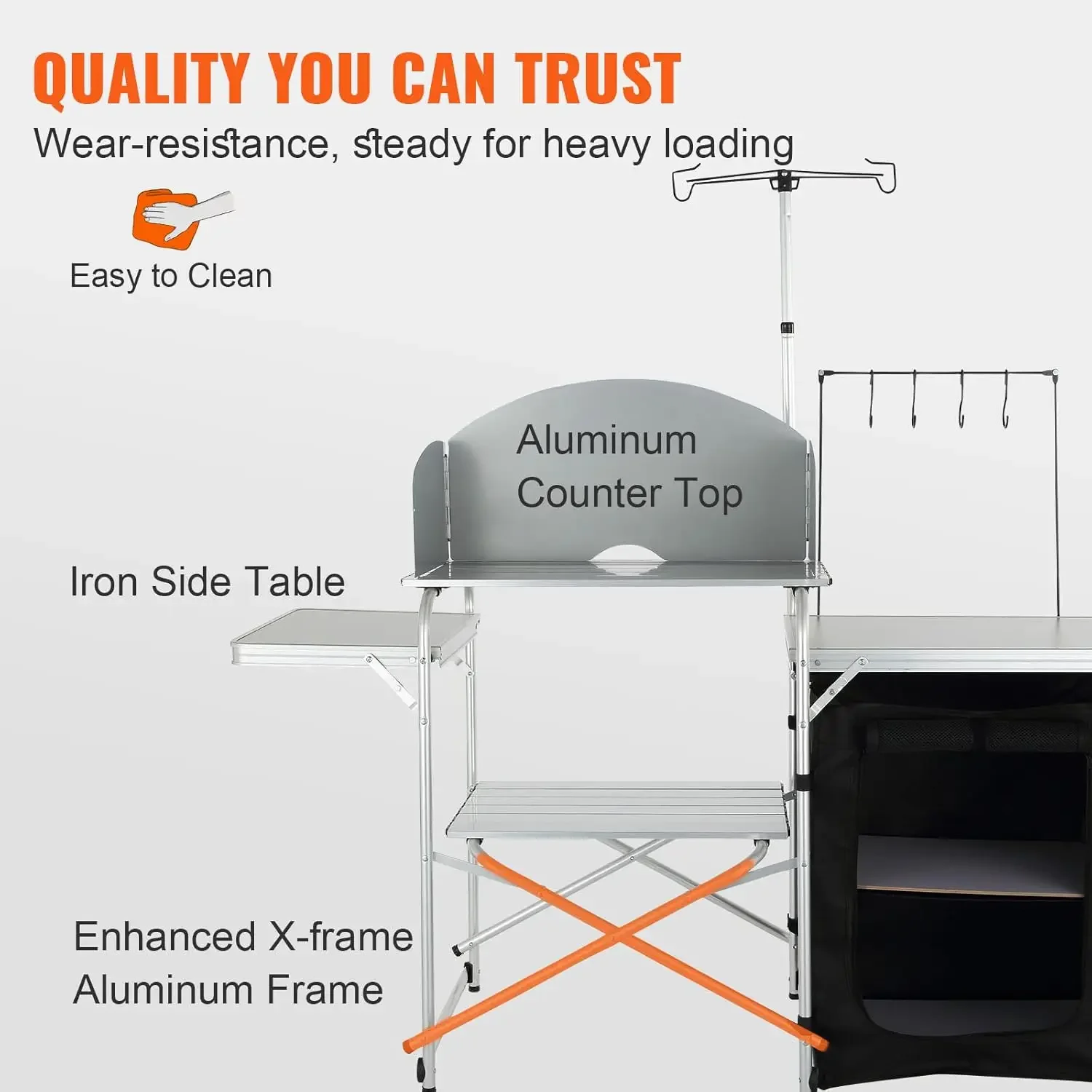 Mesa de Cozinha para Camping,  - Camping Cooking Cupboard avaliação e preço