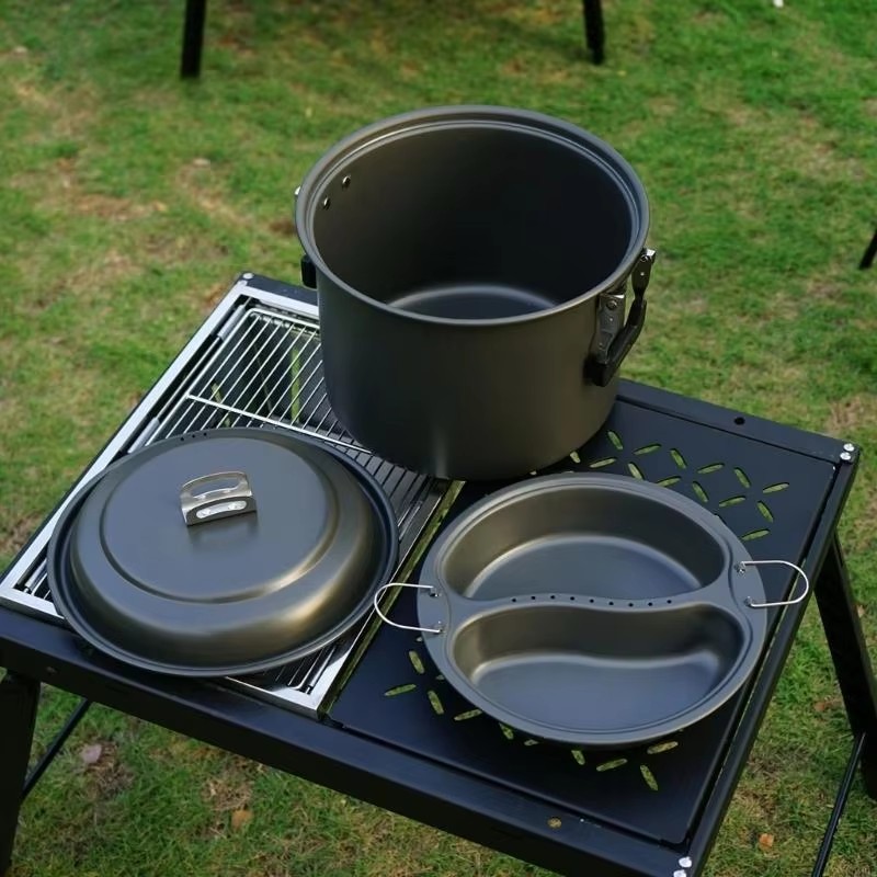 Conjunto de Utensílios de Cozi - Camping Cooking Set Large avaliação e preço