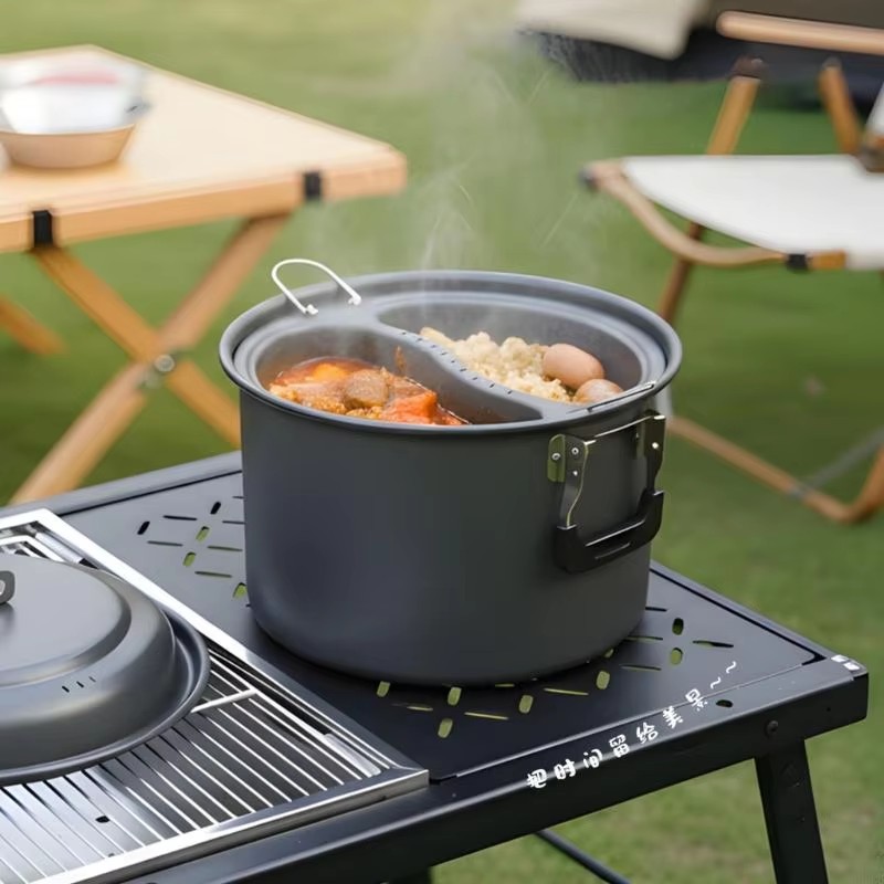 Conjunto de Utensílios de Cozi - Camping Cooking Set Large avaliação e preço