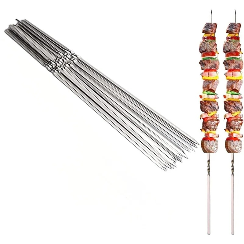 Espetos de Churrasco de Aço In - Camping Cooking Candle avaliação e preço