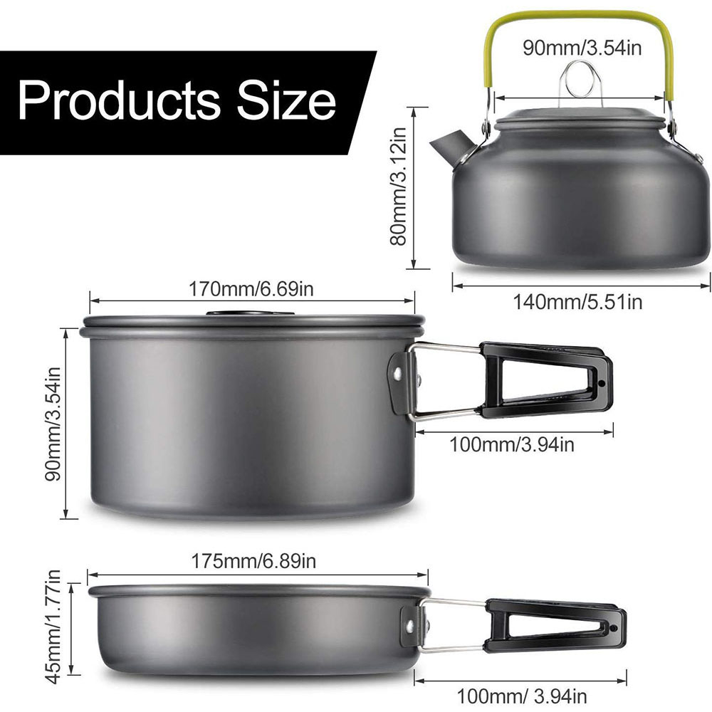 Conjunto de Utensílios de Cozi - Camping Outdoor Cooking Set avaliação e preço