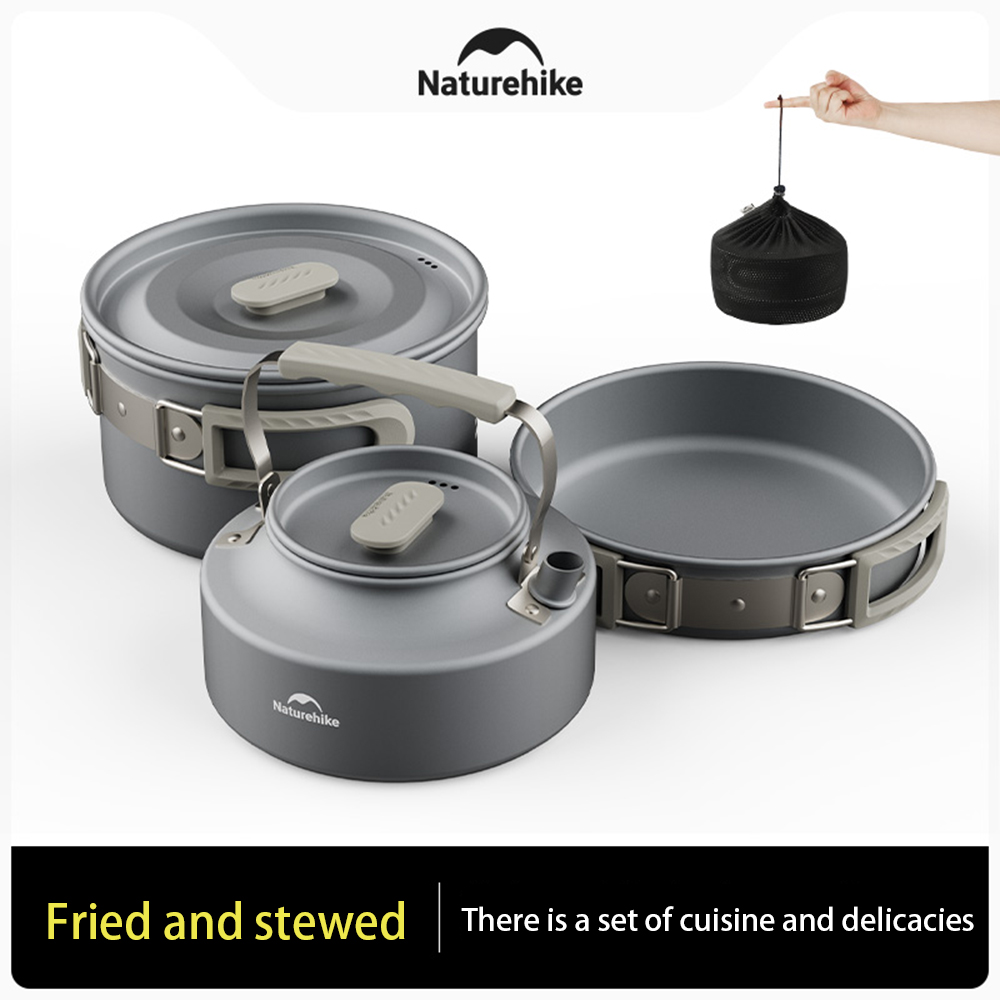 Naturehike conjunto de panelas - Camping Outdoor Cooking Set avaliação e preço